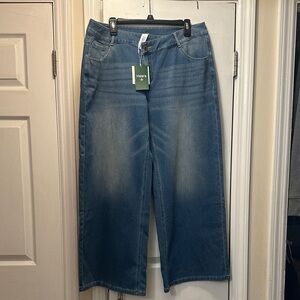 HALARA Women's Wide Leg Denim Jeans Size XL